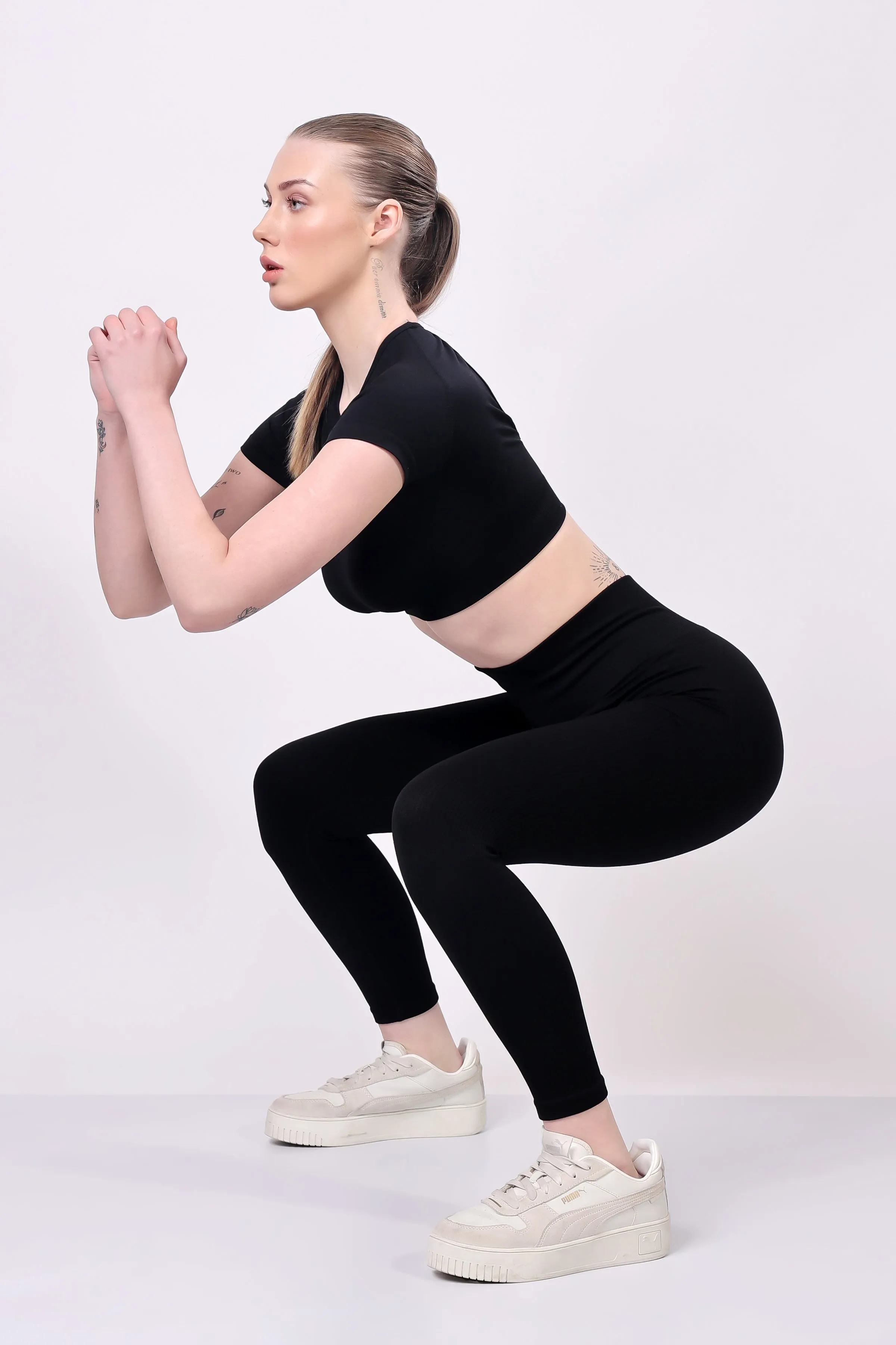 Eclipse Ribbed Sculpt Leggings - Black