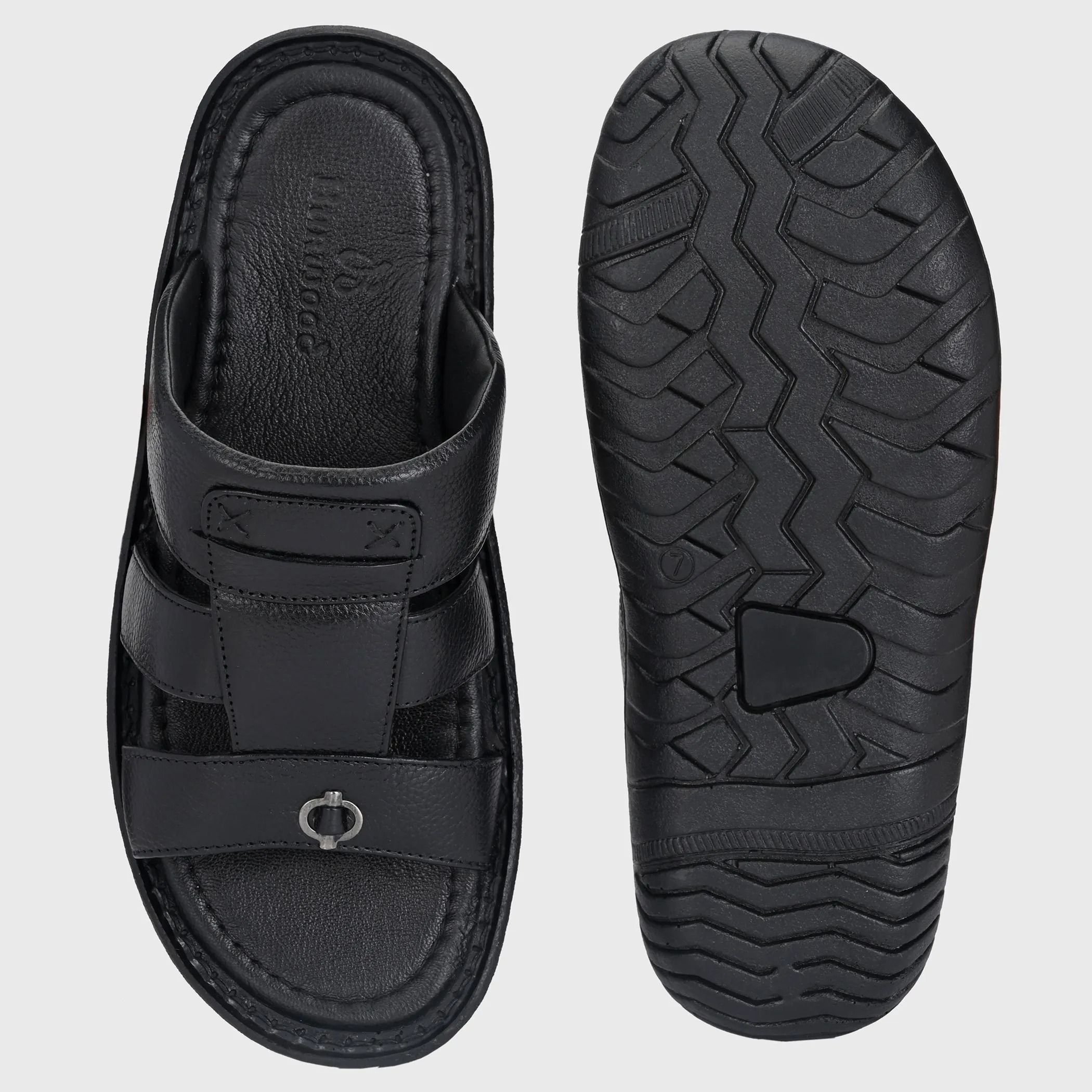 Elegant Ease Genuine Leather Slippers for Men