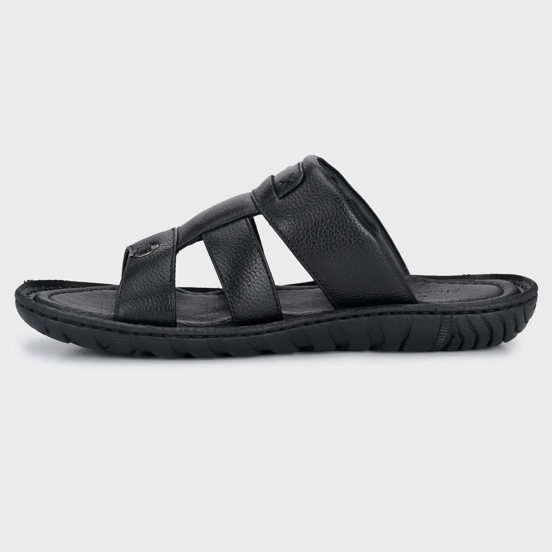 Elegant Ease Genuine Leather Slippers for Men