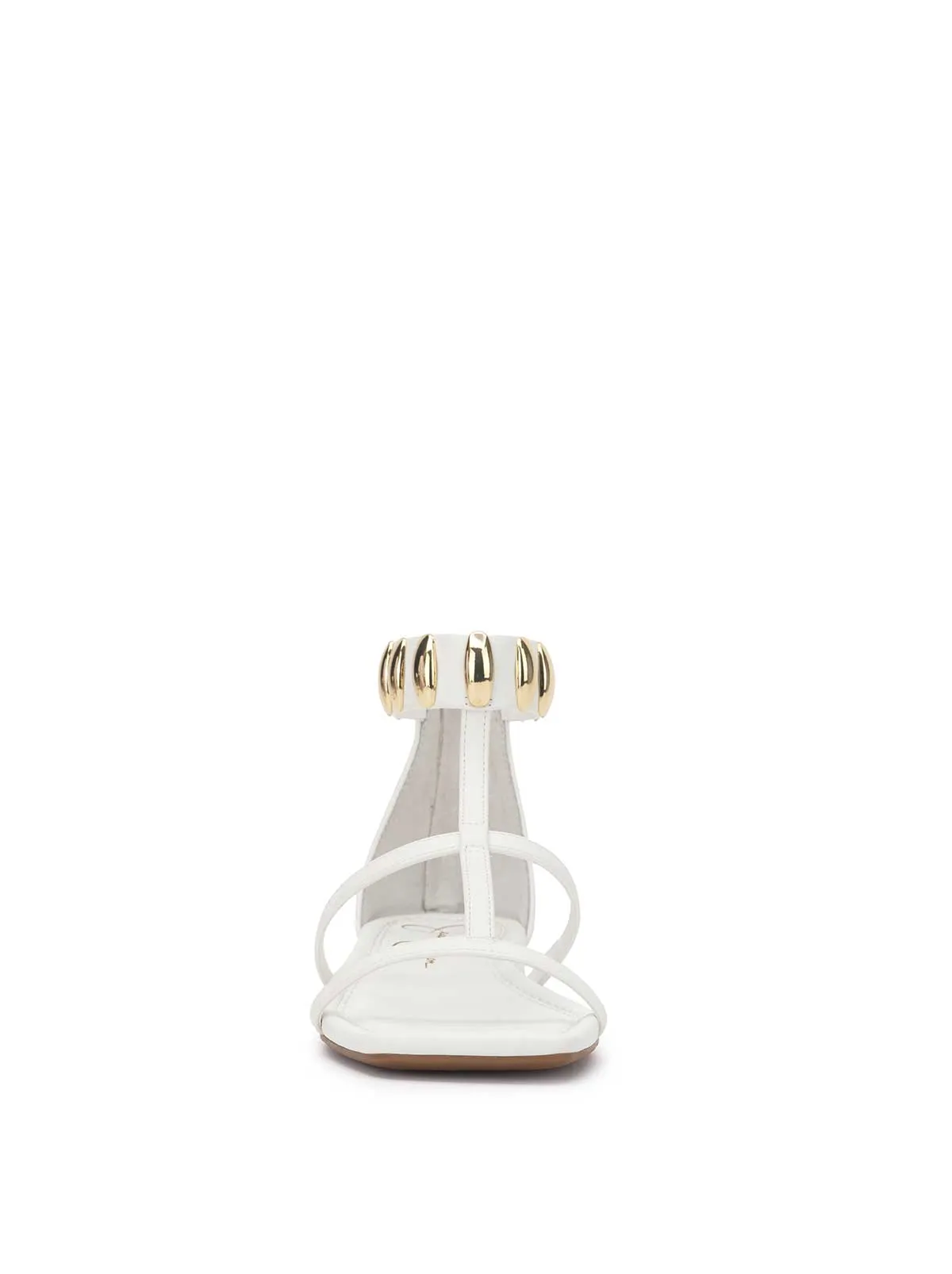 Elusta Flat Sandal in Bright White
