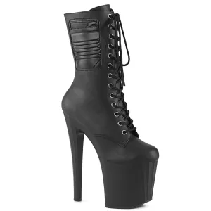 ENCHANT-1040PK Pleaser Black Faux Leather Sexy Platform Shoes (Pole Dancing Heels)