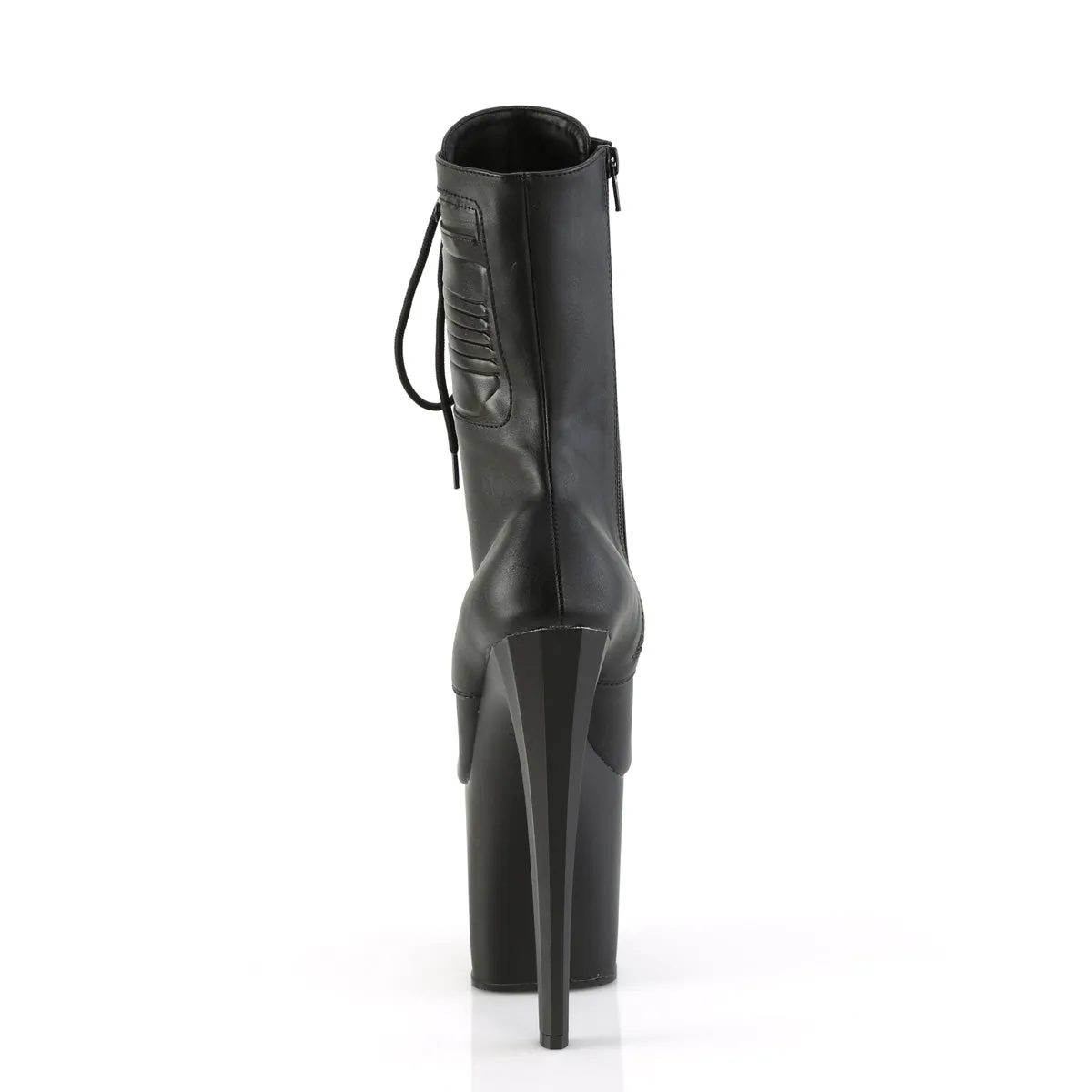 ENCHANT-1040PK Pleaser Black Faux Leather Sexy Platform Shoes (Pole Dancing Heels)