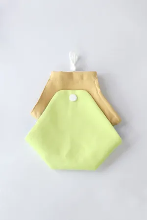 Fabric Mask Pouch - Chartreuse Green