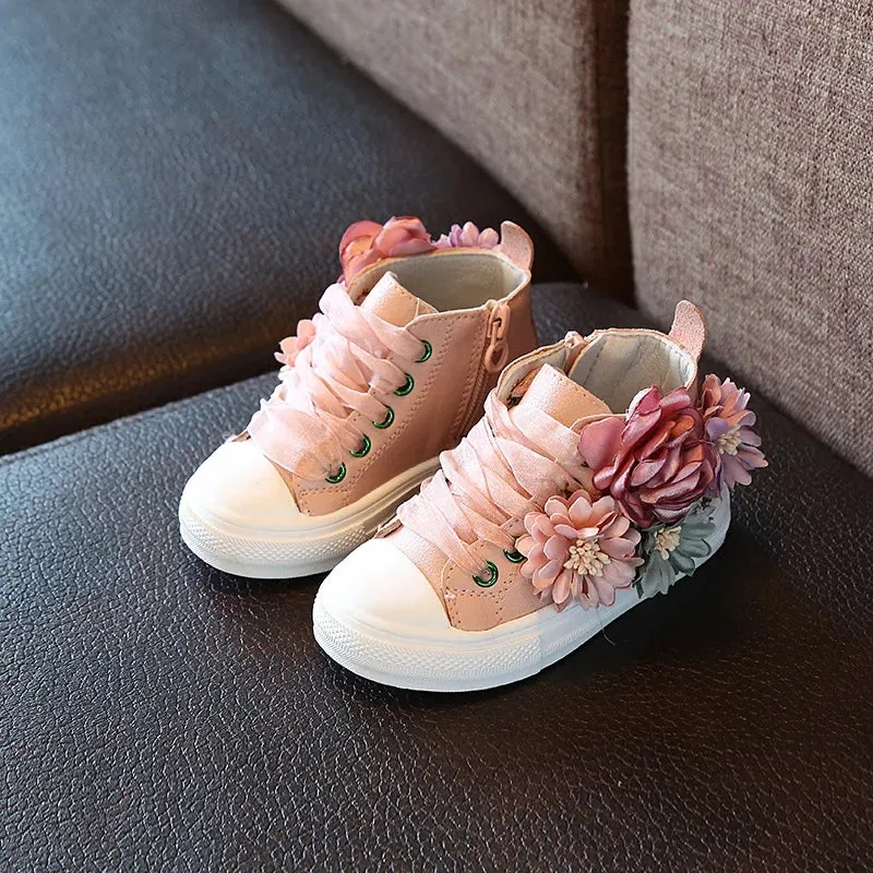 Floral Lace Up HighTops (3 Colours)