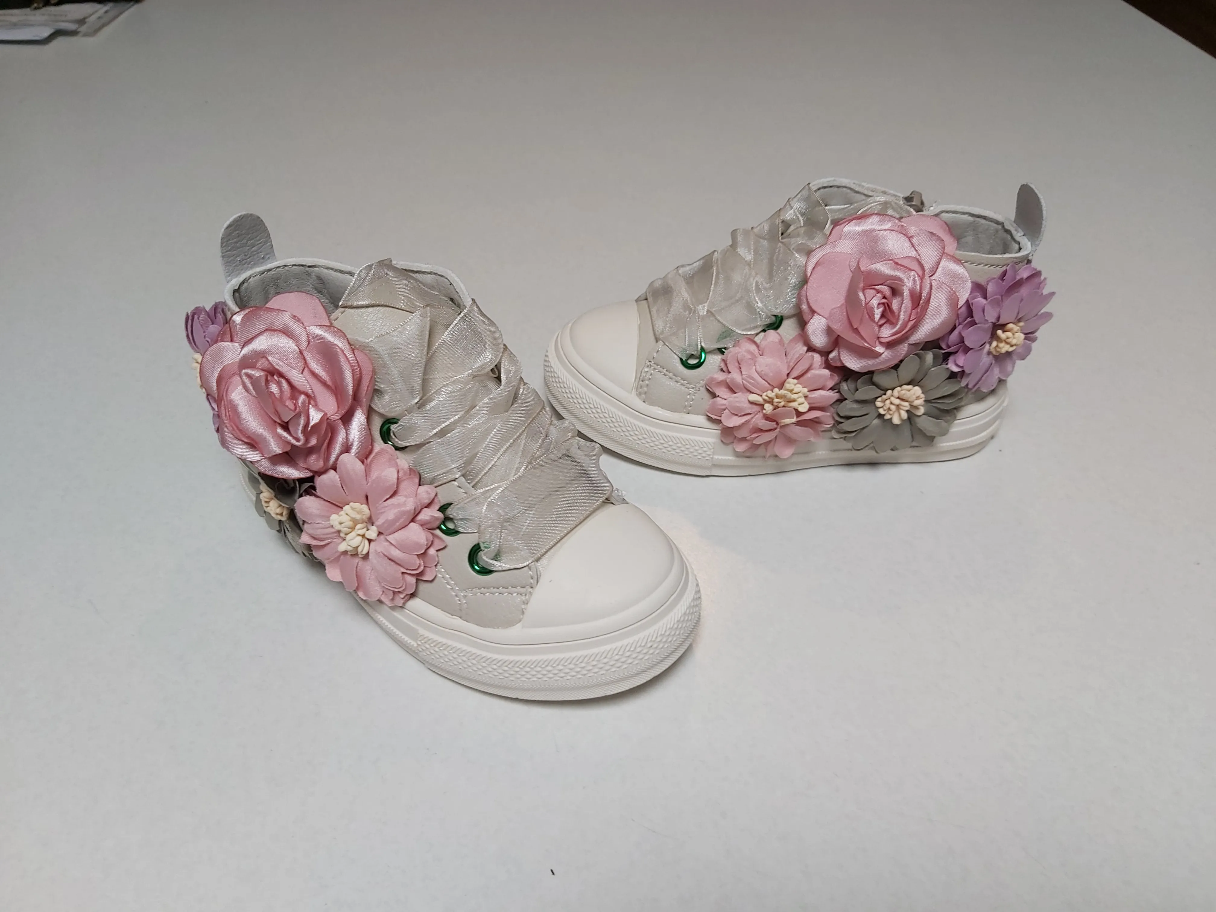Floral Lace Up HighTops (3 Colours)