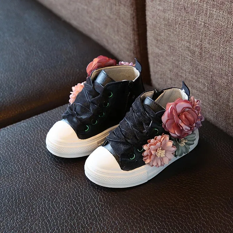 Floral Lace Up HighTops (3 Colours)