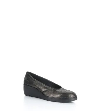 Fly London "Numa" Graphite - Slip-on Wedge