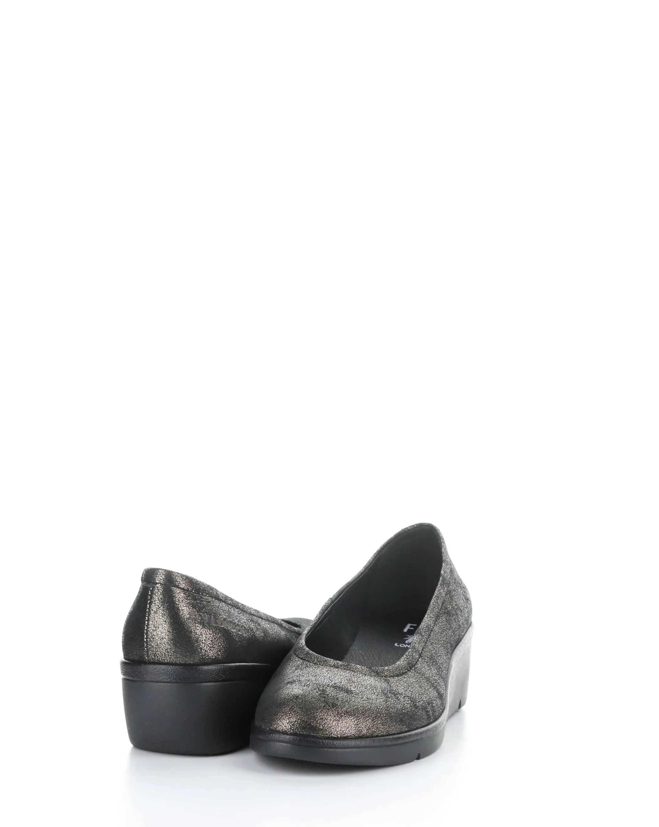 Fly London "Numa" Graphite - Slip-on Wedge
