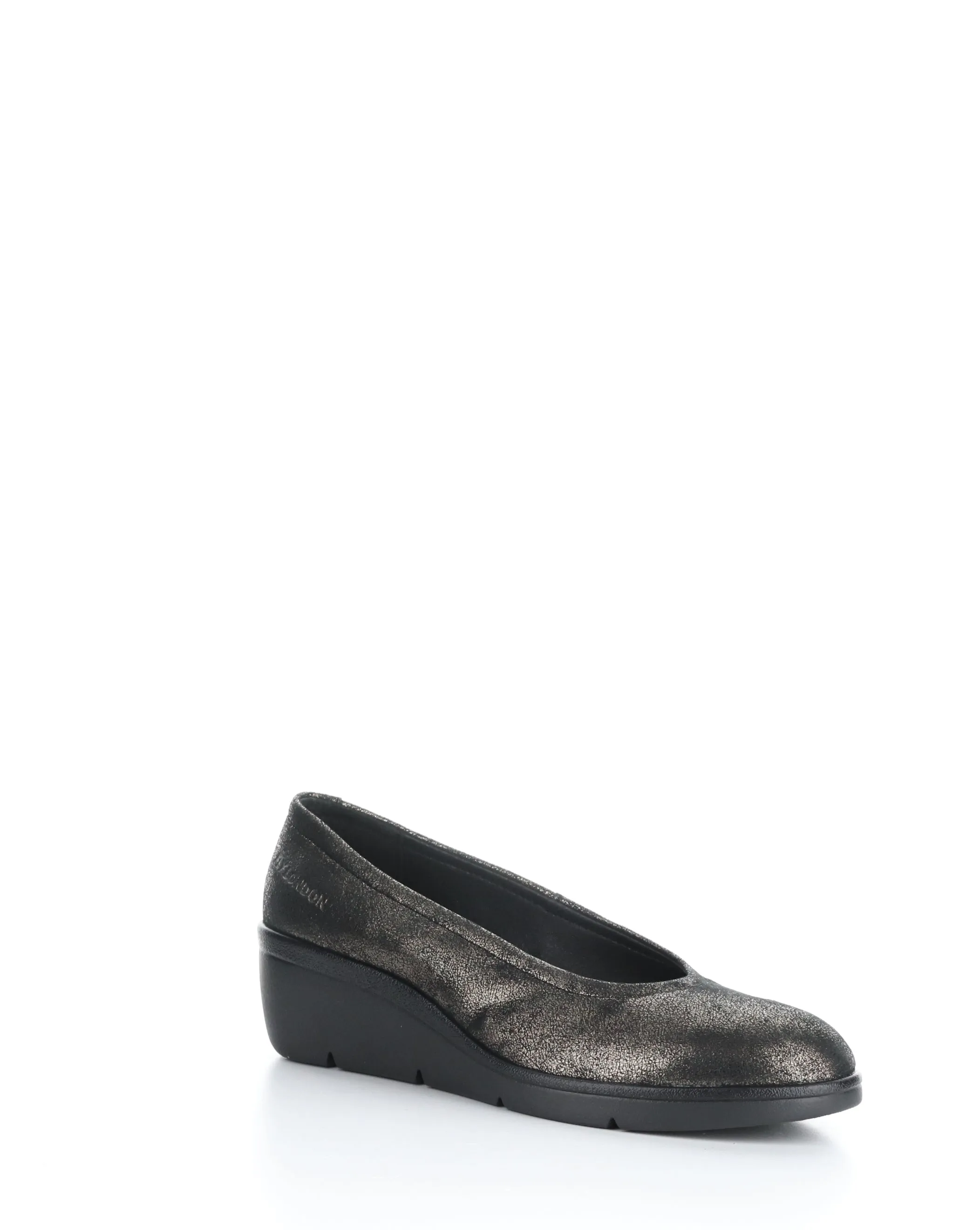 Fly London "Numa" Graphite - Slip-on Wedge