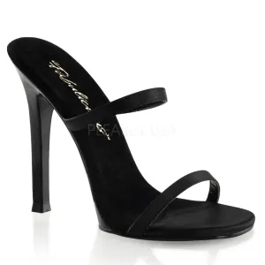 GALA-02 Fabulicious Black Satin Shoes [posing comp heels]