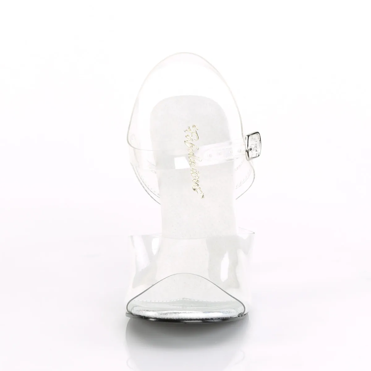 GALA-08MG Fabulicious 4 1/2" Gala Clear Sexy Shoes (Posing Shoes)