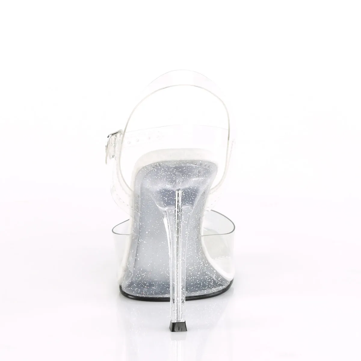 GALA-08MG Fabulicious 4 1/2" Gala Clear Sexy Shoes (Posing Shoes)