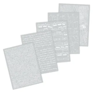 Hero Arts - Hero Transfers - White Collage Backgrounds Part 2