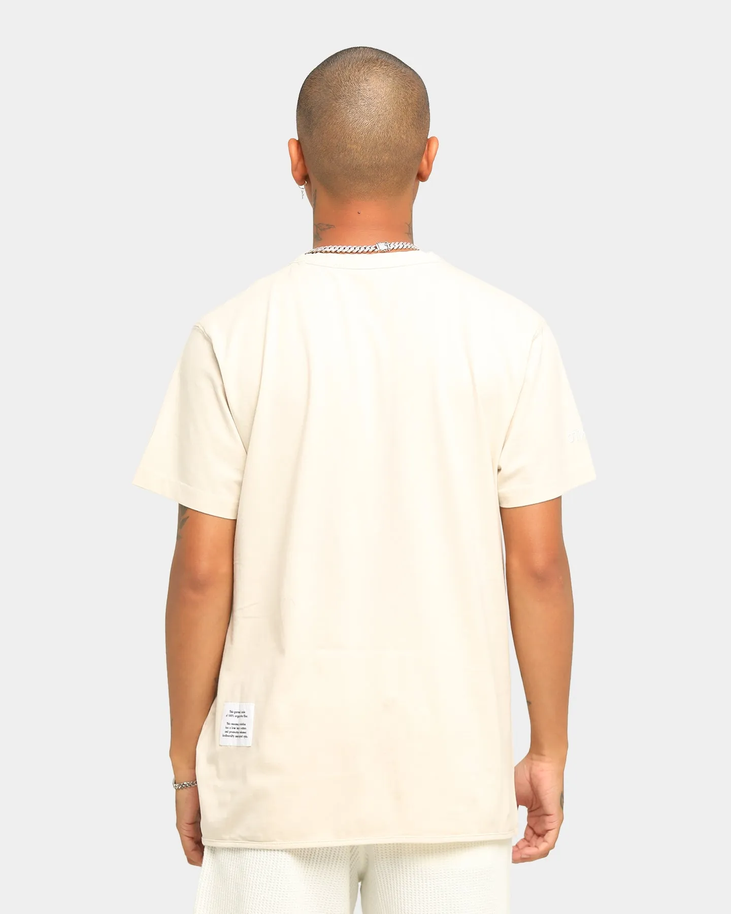 Heron Preston Dad Print Short Sleeve T-Shirt Beige