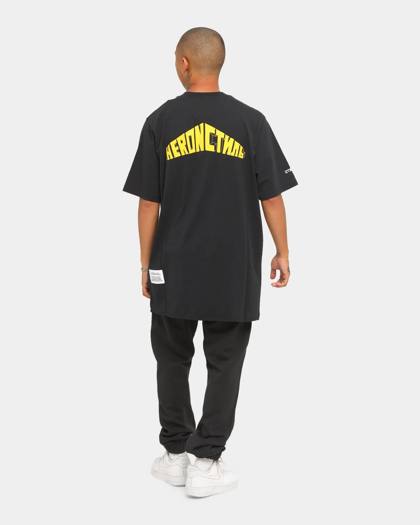 Heron Preston Oversized Style Logo Short Sleeve T-Shirt Black