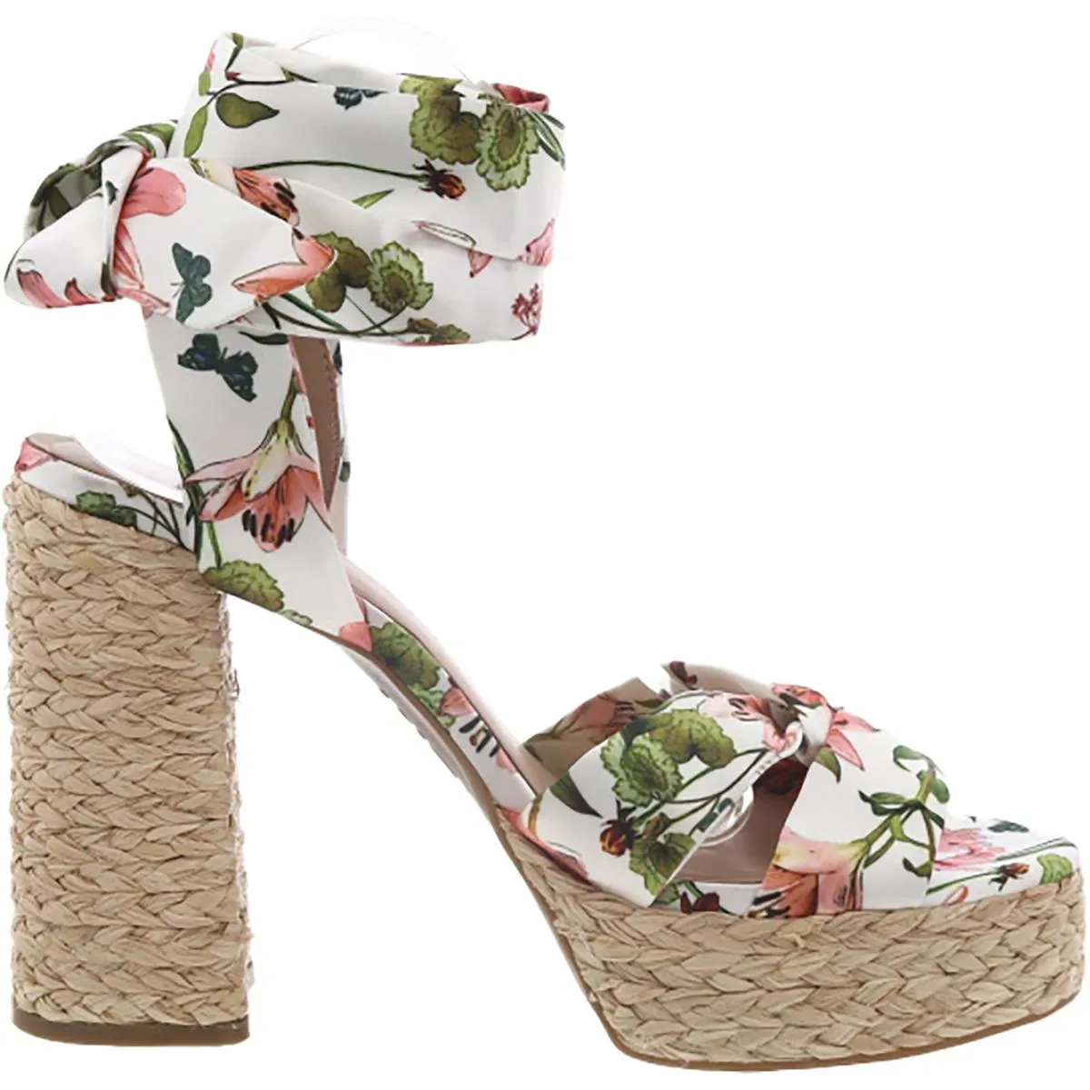 INC Womens GOLDIEE Satin Ankle strap Platform Sandals