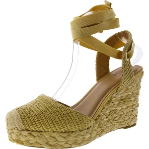 INC Womens Woven Strappy Wedge Sandals