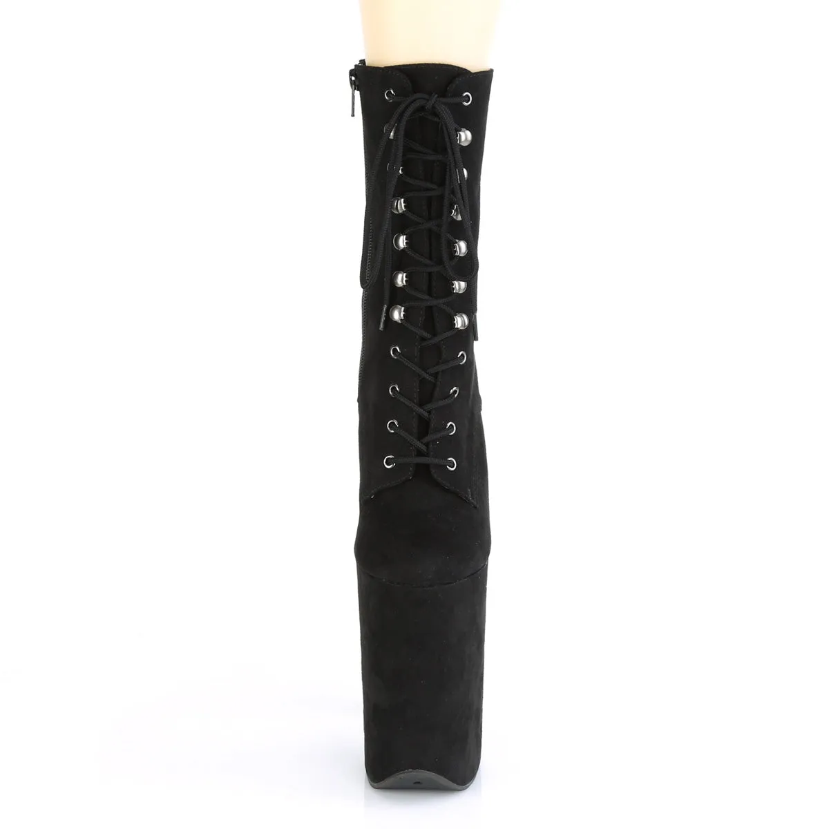 INFINITY-1020FS Pleaser Black Faux Suede Sexy Platform Shoes (Pole Dancing Heels)