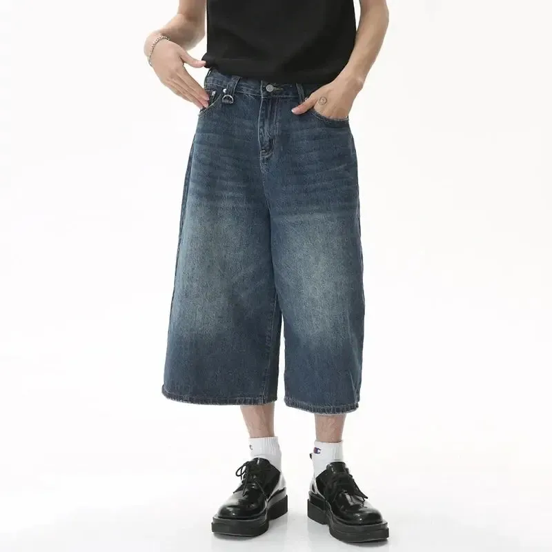 Jort Washed Wide Leg Jean Short
