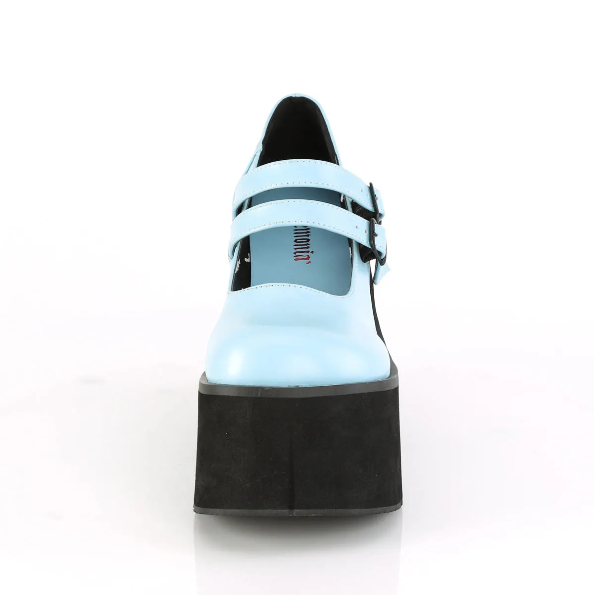 KERA-08 DemoniaCult Baby Blue Vegan Leather Sexy Women's Heels & Platform Shoes (Alternative Footwear)