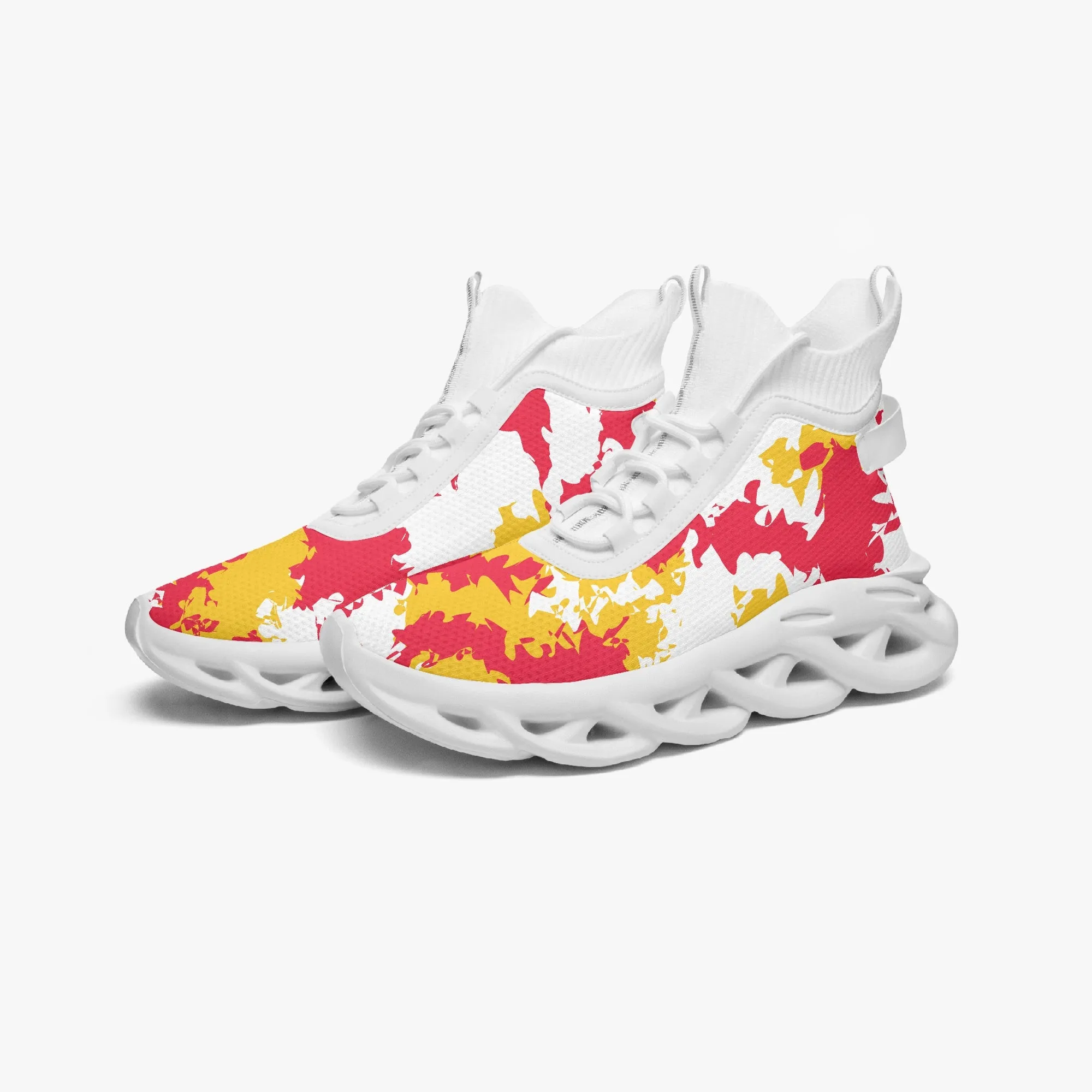 Kicxs Chiefs High-top Bounce Mesh Knit Sneakers