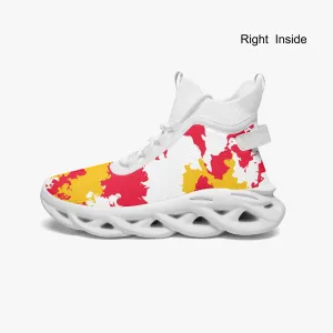 Kicxs Chiefs High-top Bounce Mesh Knit Sneakers
