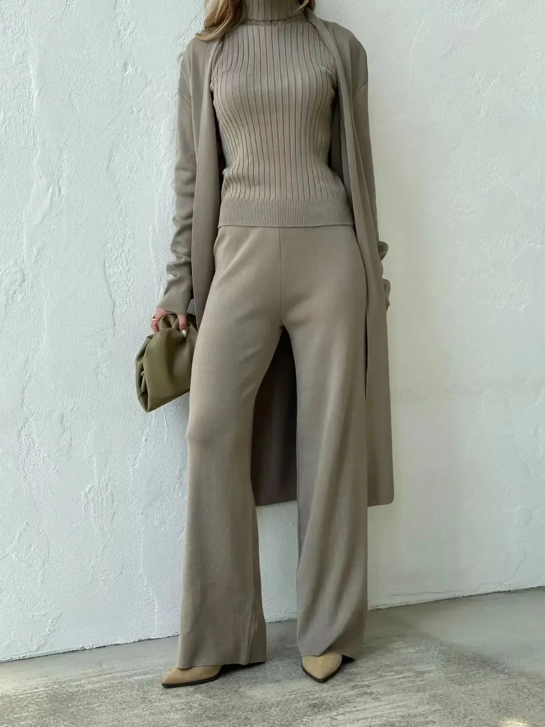 Knitted Tracksuit 3-Piece Set