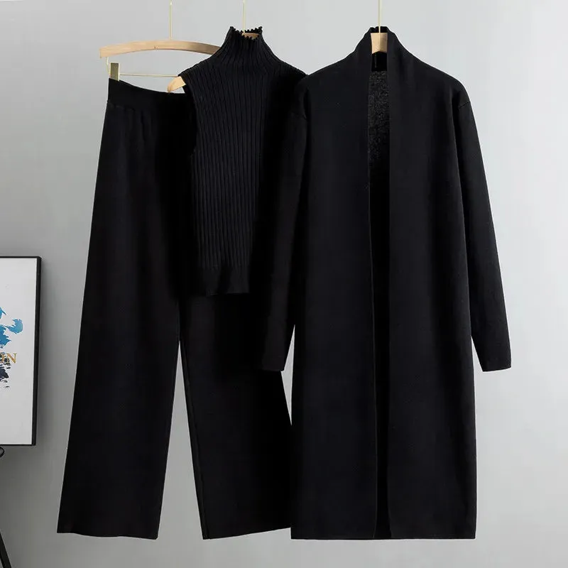 Knitted Tracksuit 3-Piece Set