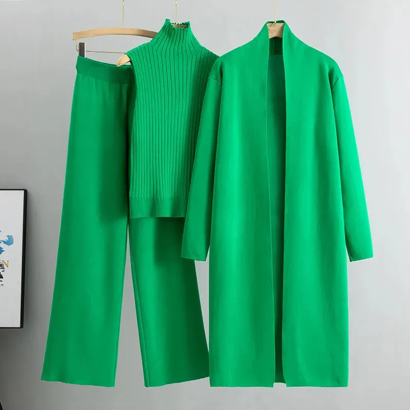 Knitted Tracksuit 3-Piece Set
