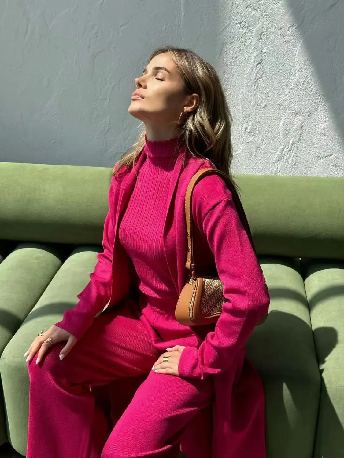 Knitted Tracksuit 3-Piece Set