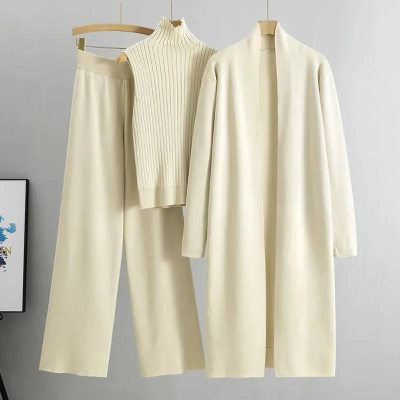 Knitted Tracksuit 3-Piece Set