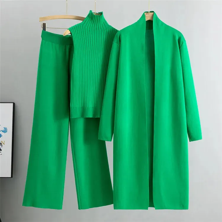 Knitted Tracksuit 3-Piece Set