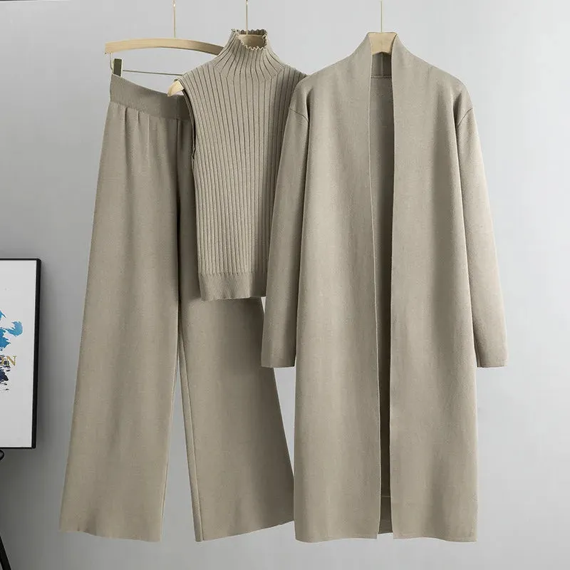 Knitted Tracksuit 3-Piece Set