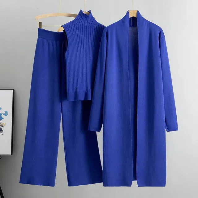 Knitted Tracksuit 3-Piece Set