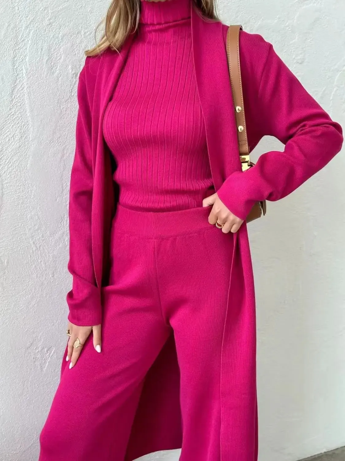 Knitted Tracksuit 3-Piece Set
