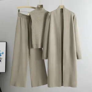 Knitted Tracksuit 3-Piece Set