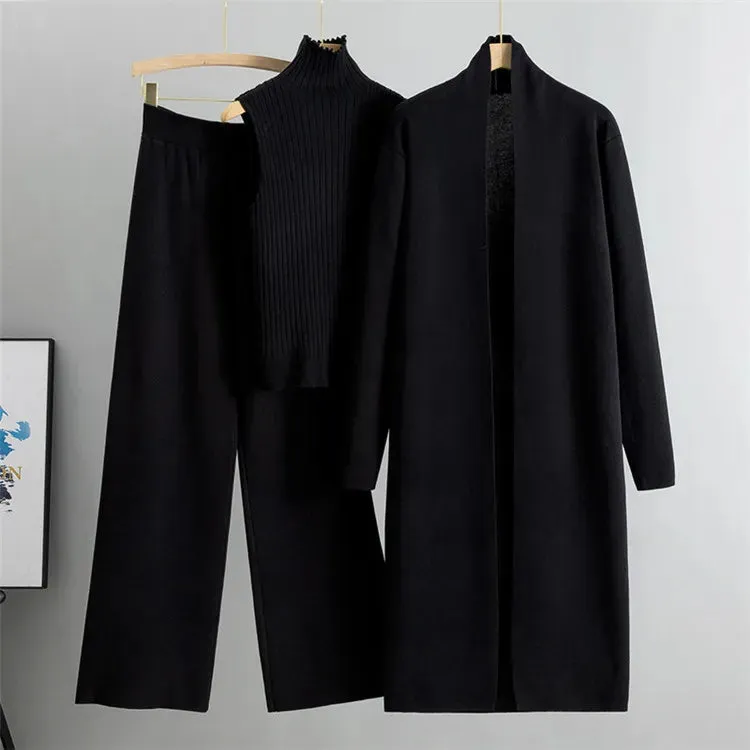 Knitted Tracksuit 3-Piece Set