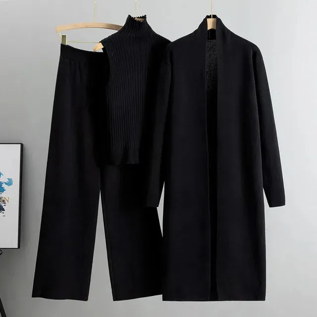 Knitted Tracksuit 3-Piece Set