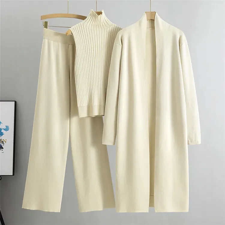 Knitted Tracksuit 3-Piece Set