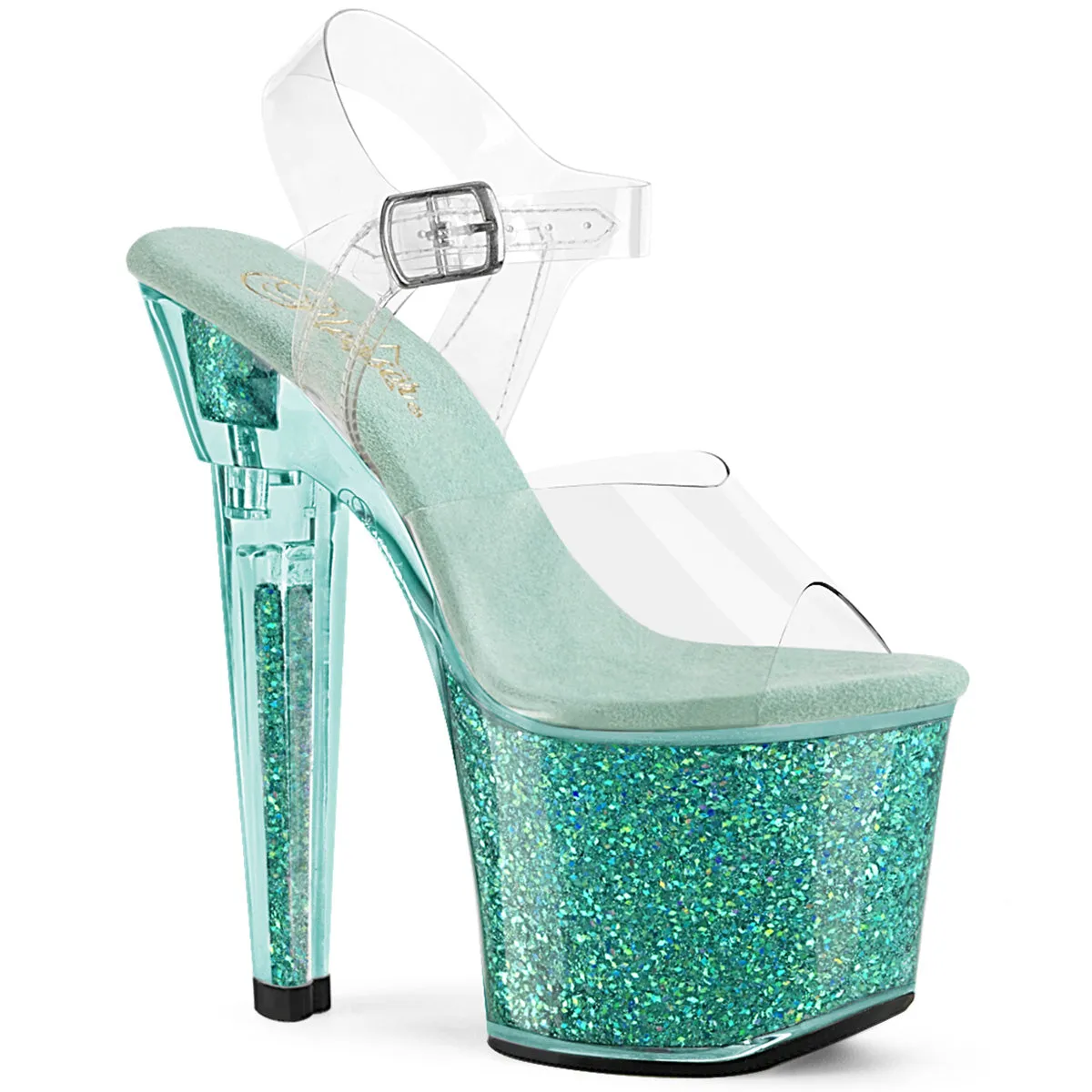 LOVESICK-708SG Pleaser Sexy 7 Inch Pole Dancing Glitter Shoes