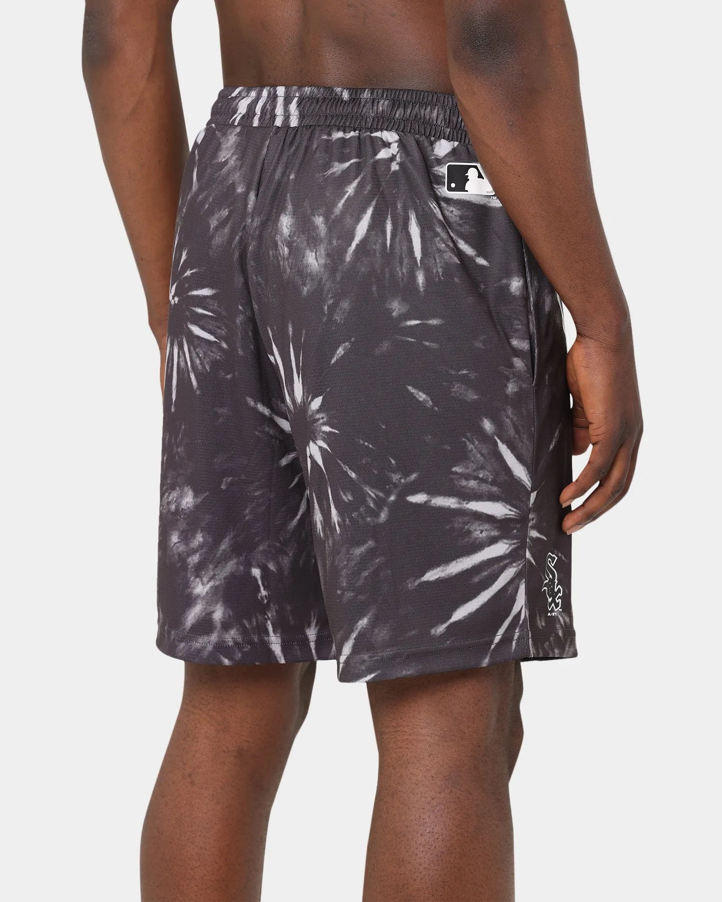 Majestic Athletic Chicago White Sox Tie Dye Big Face Shorts Black Dye