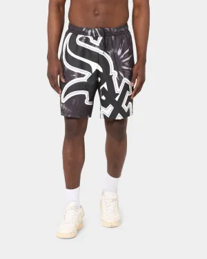 Majestic Athletic Chicago White Sox Tie Dye Big Face Shorts Black Dye