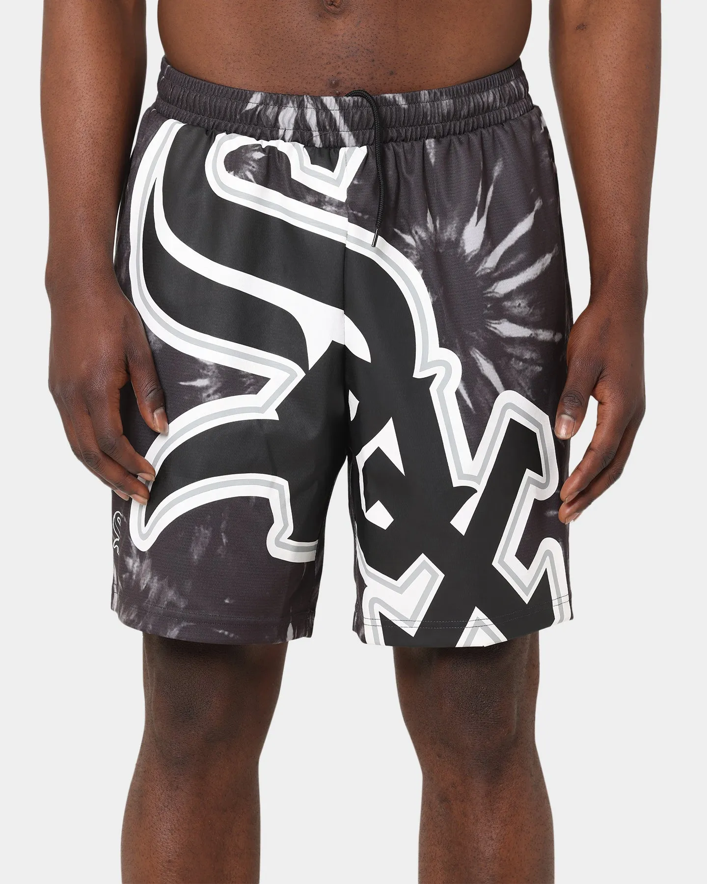 Majestic Athletic Chicago White Sox Tie Dye Big Face Shorts Black Dye