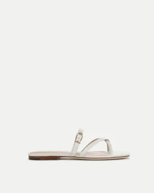 Marthe Embossed Leather Sandal