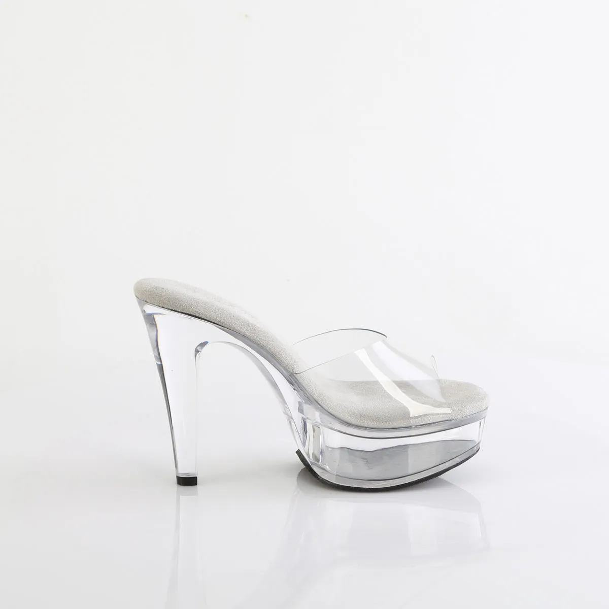 MARTINI-501 Fabulicious Clear Chunky Pole Dancing Shoes.