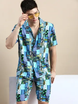 Men Multi Printed Casual Co ord Set