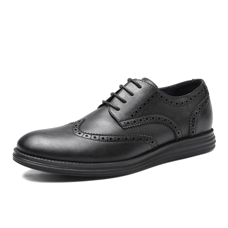 Men's Casual Oxford Vegan Leather Shoes with Wingtip | Eco-Friendly Materials
