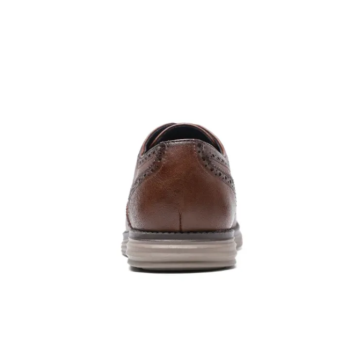 Men's Casual Oxford Vegan Leather Shoes with Wingtip | Eco-Friendly Materials