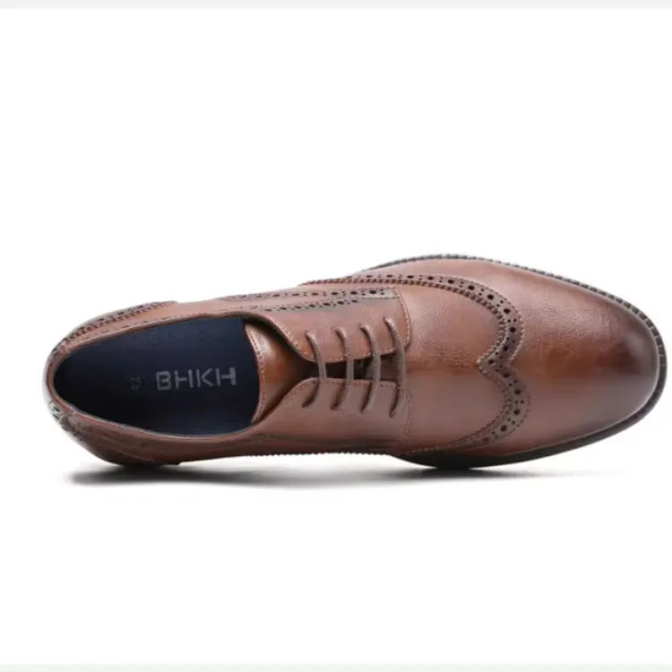 Men's Casual Oxford Vegan Leather Shoes with Wingtip | Eco-Friendly Materials