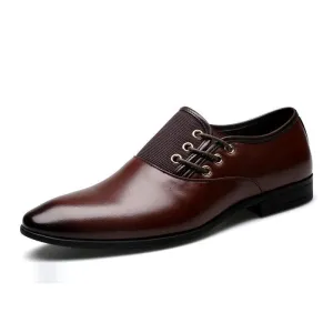 Men's Flats Shoes Fashion Split Leather Business Shoes